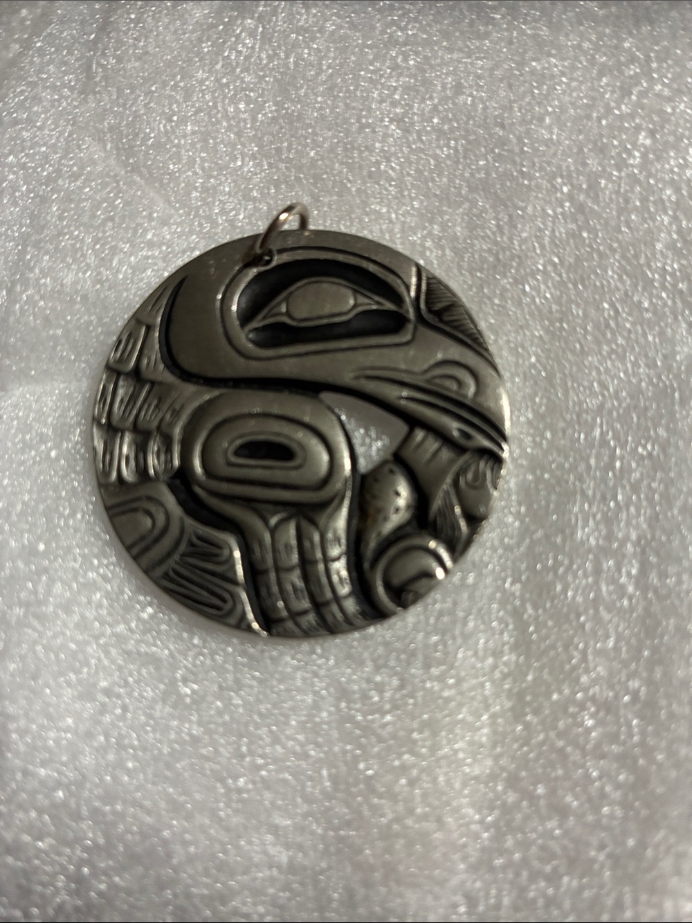 Frederick Pewter Canada Vintage Pendant Raven
